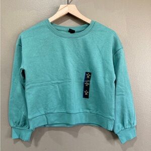 Girls  long sleeve crop top sweater